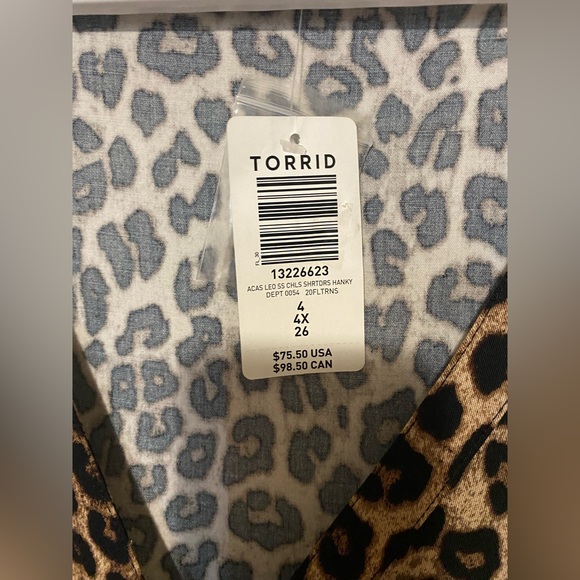 PLUS SIZE tshirt dress leopard print Torrid - Picture 4 of 4